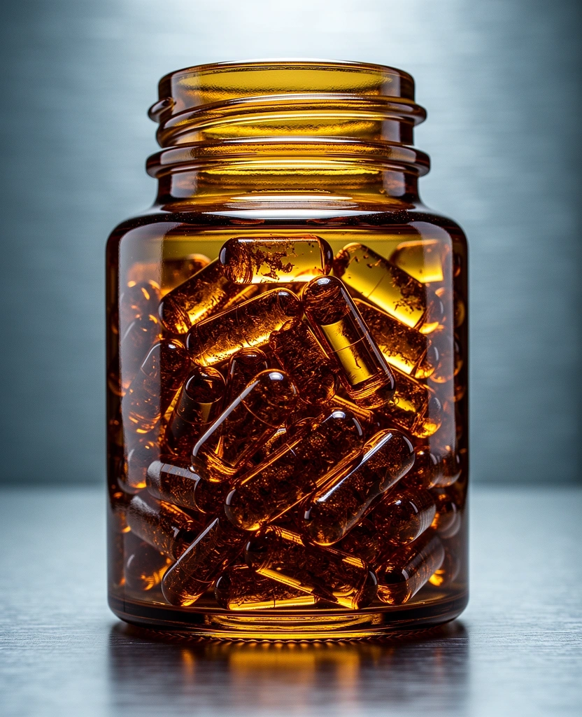 Scientific glass containers representing biological precision